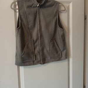 Classic Gray Zip-Up Vest